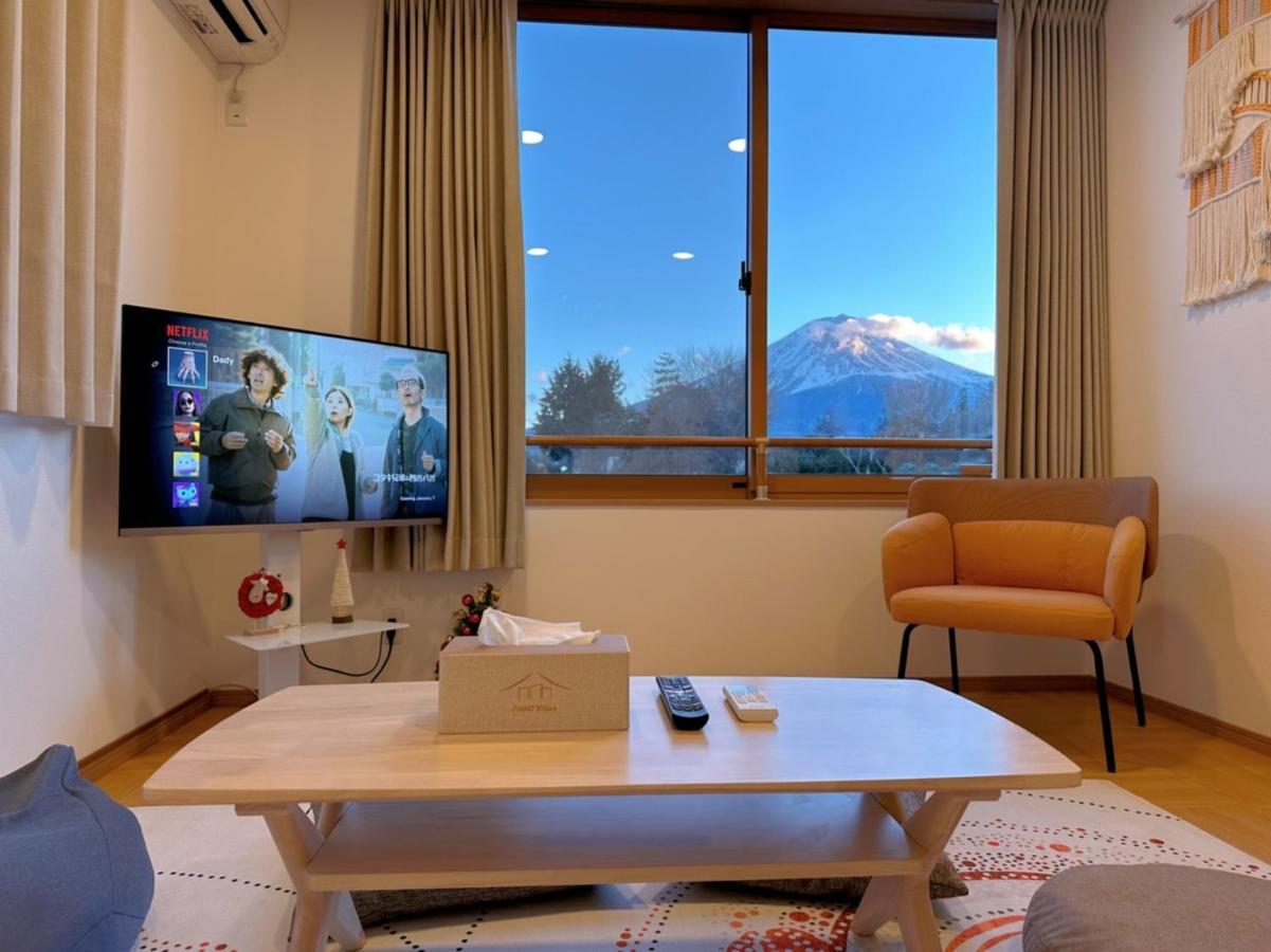 ヴィラ山間堂grandvilla Mt Fuji View Bbq Bonfire Annovillas Sankando Fujikawaguchiko Exteriör bild