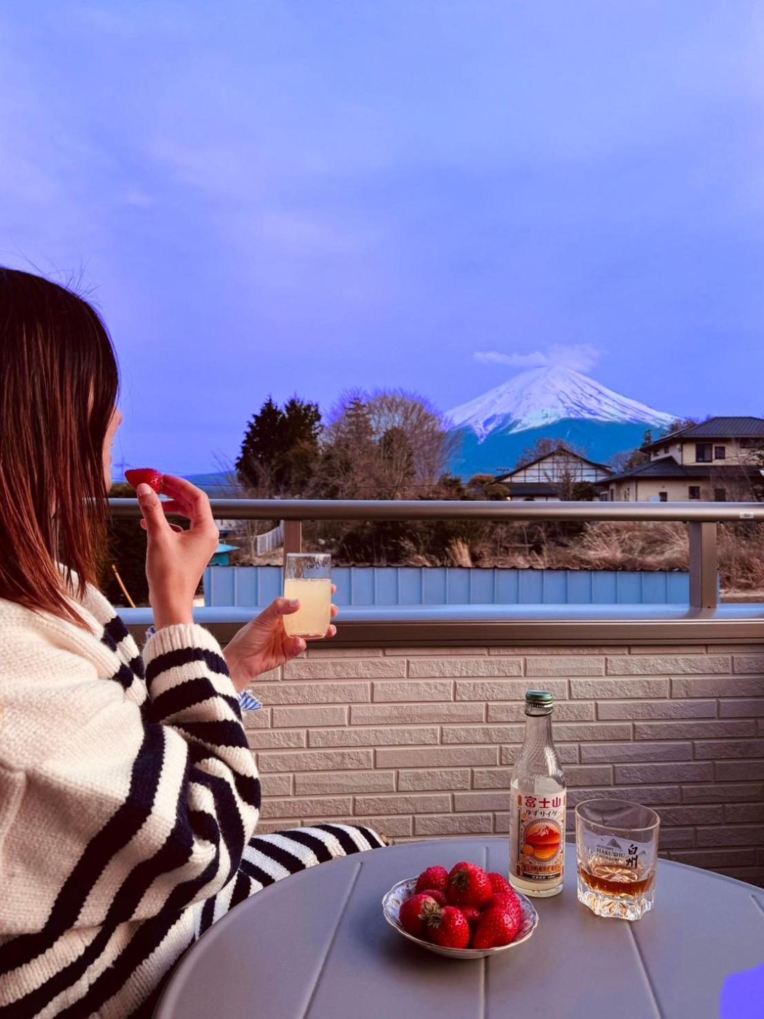 ヴィラ山間堂grandvilla Mt Fuji View Bbq Bonfire Annovillas Sankando Fujikawaguchiko Exteriör bild