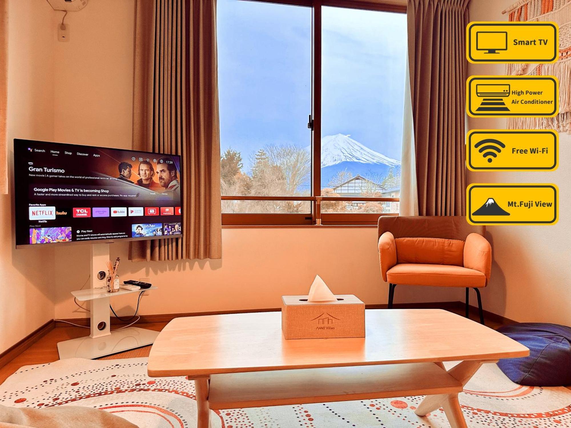 ヴィラ山間堂grandvilla Mt Fuji View Bbq Bonfire Annovillas Sankando Fujikawaguchiko Exteriör bild