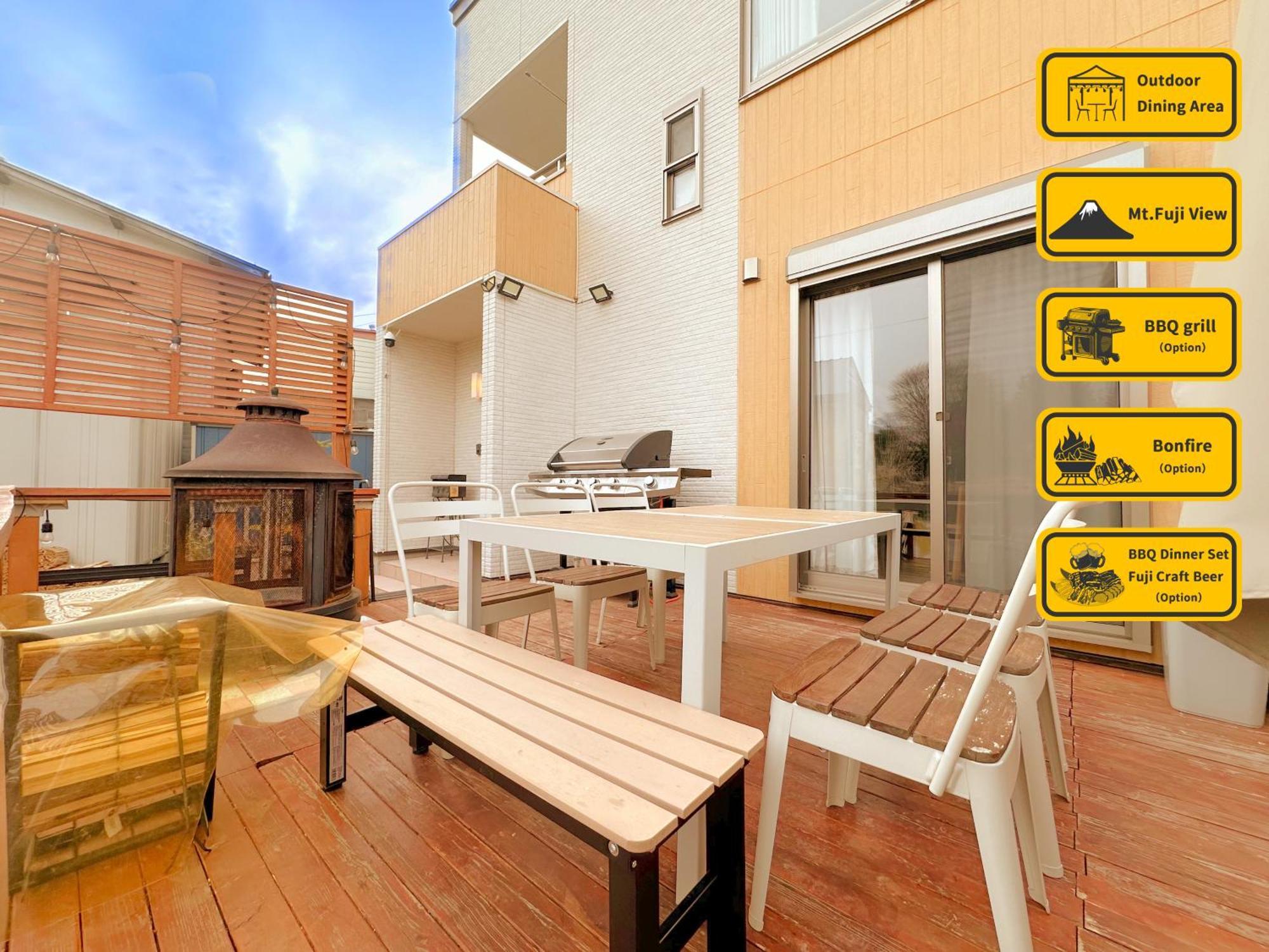 ヴィラ山間堂grandvilla Mt Fuji View Bbq Bonfire Annovillas Sankando Fujikawaguchiko Exteriör bild